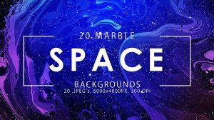 مجموعه تصاویر زمینه فضایی با استایل مرمر Space Marble Backgrounds
