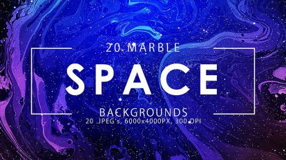 مجموعه تصاویر زمینه فضایی با استایل مرمر Space Marble Backgrounds
