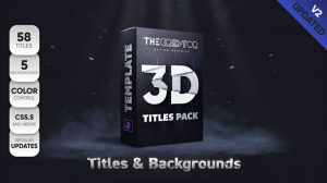 پروژه افترافکت مجموعه عناوین سه بعدی 3D Titles Pack