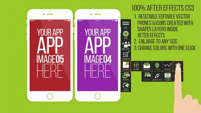 پروژه افترافکت تیزر تبلیغاتی اپلیکیشن App Promotion