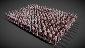 مجموعه مدل سه بعدی مردم Low Poly People
