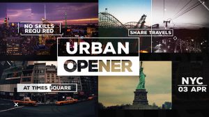 پروژه افترافکت افتتاحیه با کلیپ های شهری Urban Opener