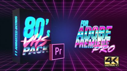 پروژه پریمیر ساخت اینترو دهه هشتادی VHS Intro Pack