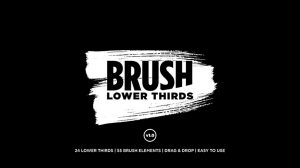 پروژه افترافکت زیرنویس با براش نقاشی Brush Lower Thirds