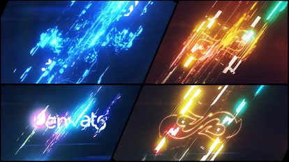 پروژه افترافکت نمایش لوگو گلیچ Energetic Glitch Impact Logo