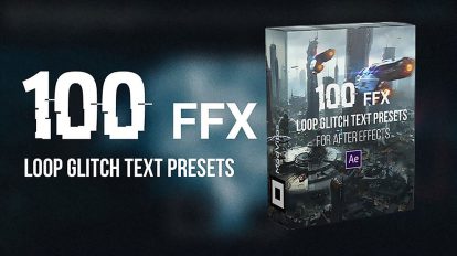 مجموعه پریست افترافکت گلیچ Loop Glitch Text Presets