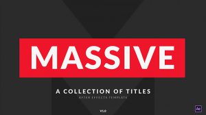 پروژه افترافکت مجوعه عناوین متحرک Massive Titles Pack