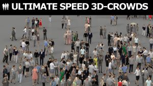 مجموعه مدل سه بعدی جمعیت مردم 3D People Crowds