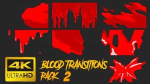 مجموعه فوتیج ترانزیشن کارتونی خون Blood Transitions 2